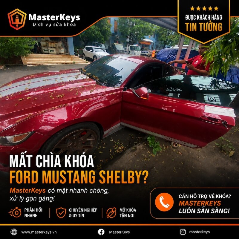 Thợ MasterKeys mở khóa xe ô tô khẩn cấp tại bãi đỗ xe không làm trầy cửa