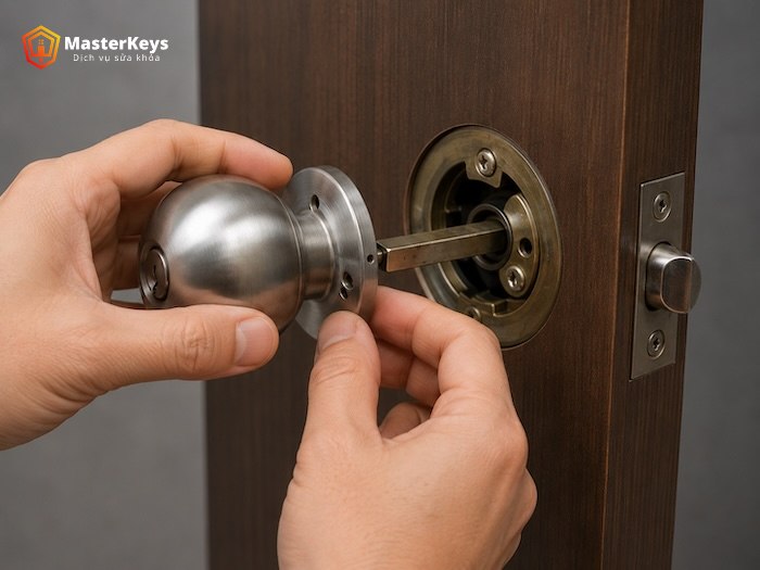 Cách Tháo Khóa Tay Nắm Tròn Từ Bên Ngoài | Ai Cũng Làm Được
