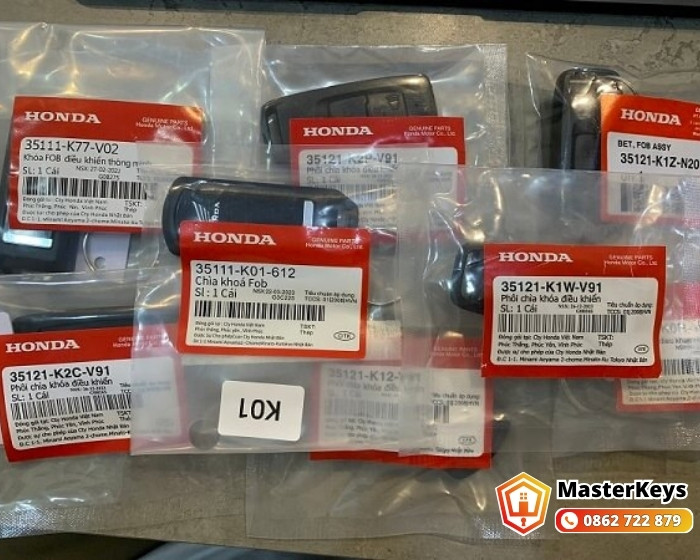 Phân Biệt 3 Loại Chìa Khóa Honda — Xác Định Đúng Để Tiết Kiệm Chi Phí