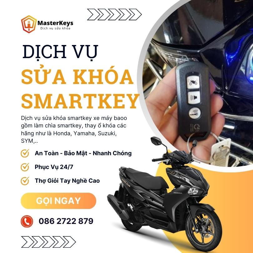 Dịch vụ Sửa khoá Smartkey Chuyên Nghiệp | Báo Đúng Giá | Giá Tốt