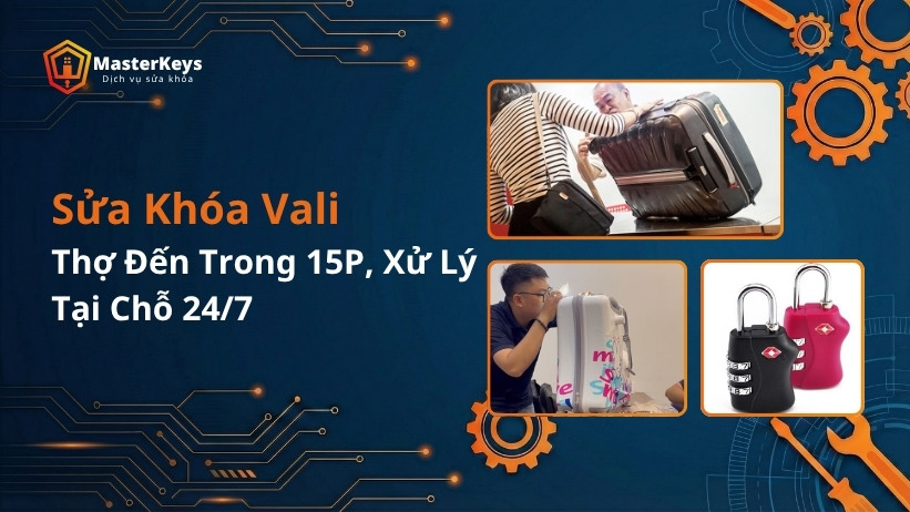 Sửa Khóa Vali Tại Nhà | Thợ Đến Trong 15P, Xử Lý Tại Chỗ 24/7