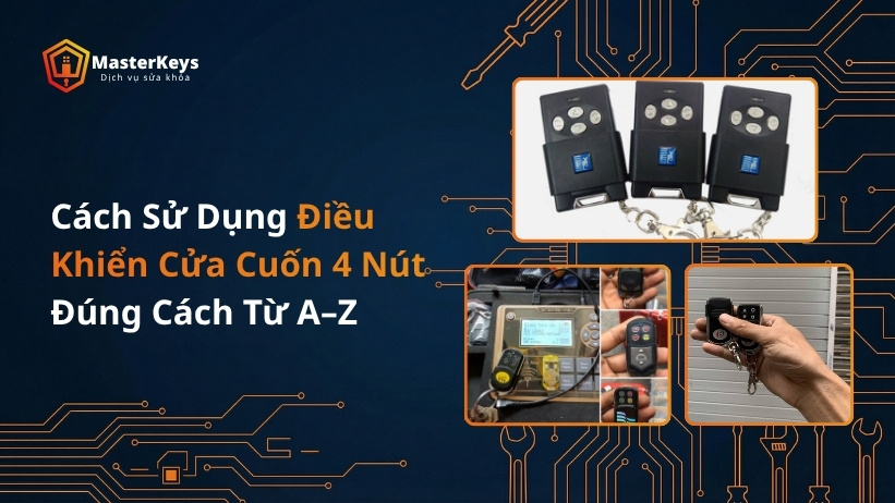 Cách Sử Dụng Điều Khiển Cửa Cuốn 4 Nút Đúng Cách Từ A–Z
