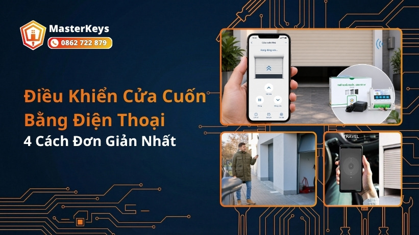 Điều Khiển Cửa Cuốn Bằng Điện Thoại | 4 Cách Đơn Giản Nhất