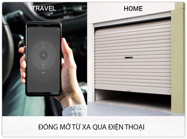 điều khiển cửa cuốn bằng điện thoại