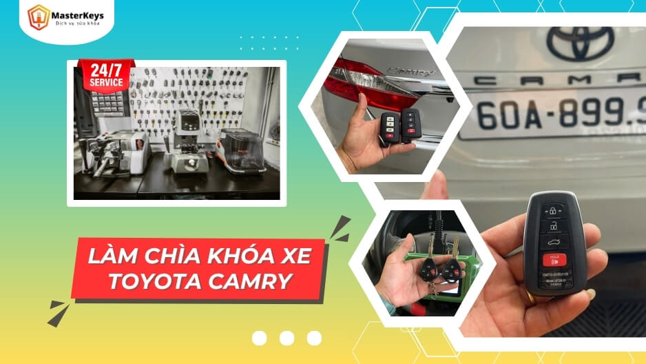 Làm Chìa Khóa Xe Camry | Nhanh chóng, Cứu hộ tận nơi 24/7