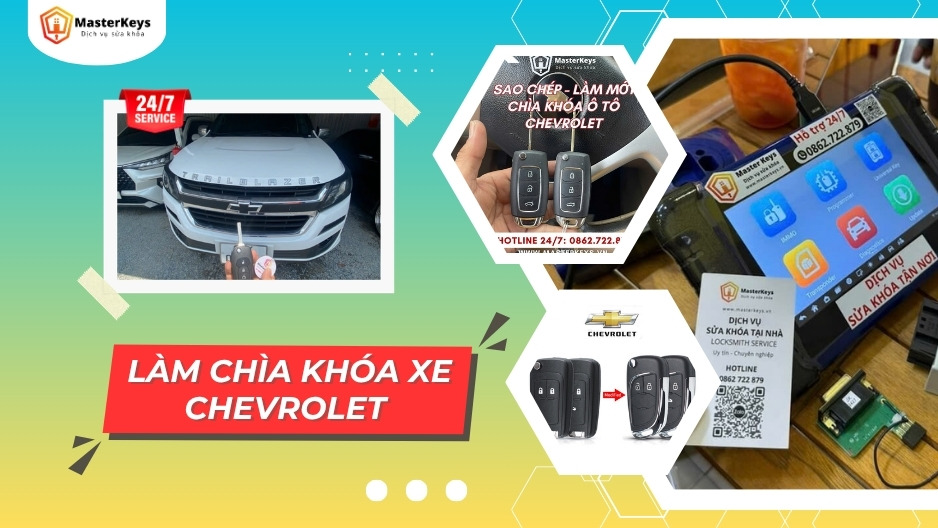 Làm chìa khóa Xe Chevrolet | Uy tín | Chuyên nghiệp | Hỗ trợ 24/7