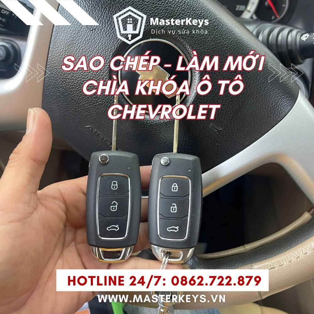 Quy Trình Làm Chìa Khóa Xe Chevrolet Tại MasterKeys