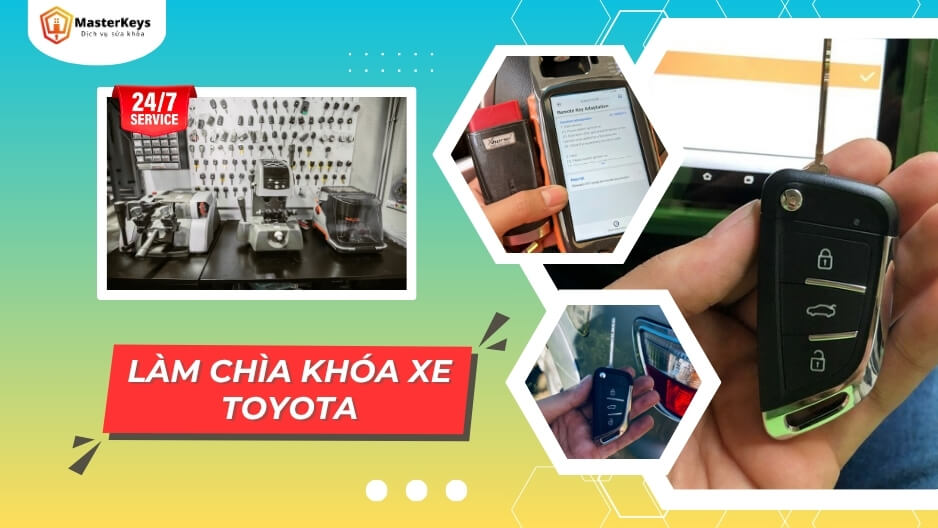 Dịch vụ Làm chìa khóa xe Toyota | Uy tín, Chuyên nghiệp, Hỗ trợ Toàn Quốc 24/7