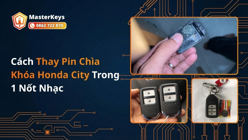 Cách Thay Pin Chìa Khóa Honda City Trong 1 Nốt Nhạc