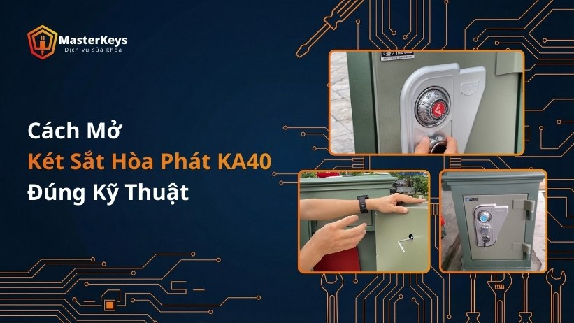 Cách Mở Két Sắt Hòa Phát KA40 Đúng Kỹ Thuật
