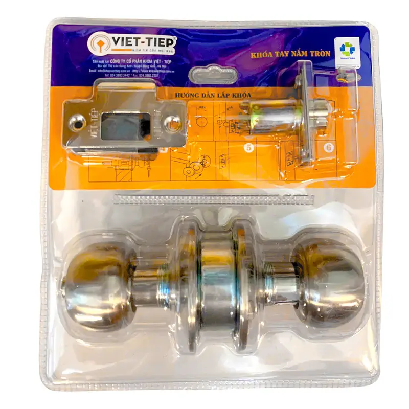 Khóa cửa tay nắm tròn loại nào tốt | Đánh giá chi tiết