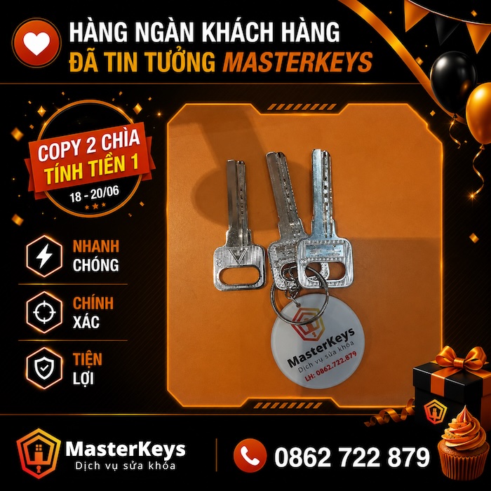 MasterKeys Tròn 2 Tuổi – Ưu Đãi Tri Ân Khách Hàng 18–20/06