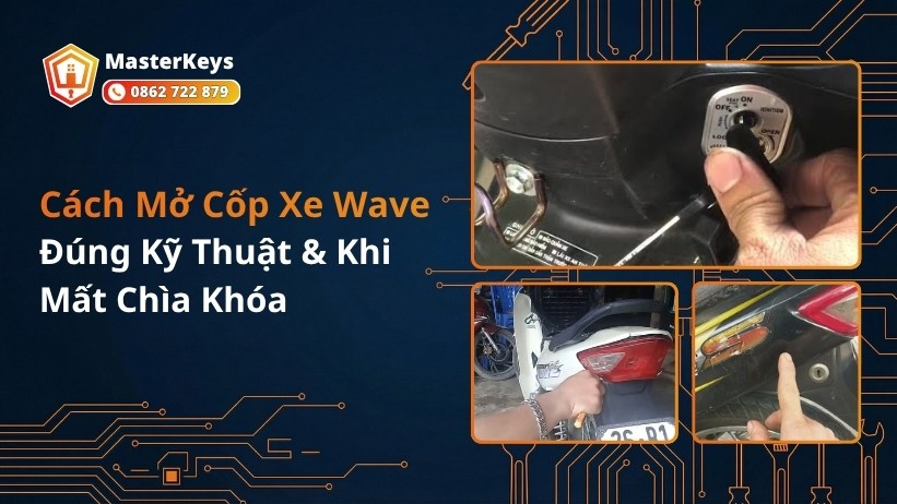 Cách Mở Cốp Xe Wave | Đúng Kỹ Thuật & Khi Mất Chìa Khóa
