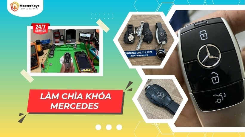 Làm Chìa Khóa Xe Mercedes C300, GLC, Maybach