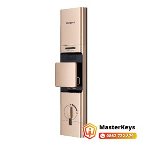 sửa khóa samsung — mặt sau khóa cửa DR719 khi thợ kiểm tra lỗi