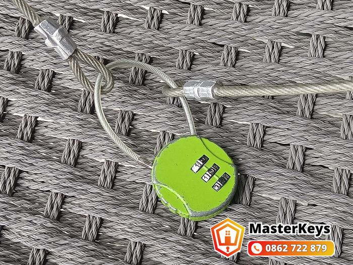 khóa số dây cáp nhỏ, loại có thể cắt bỏ khi quên mã